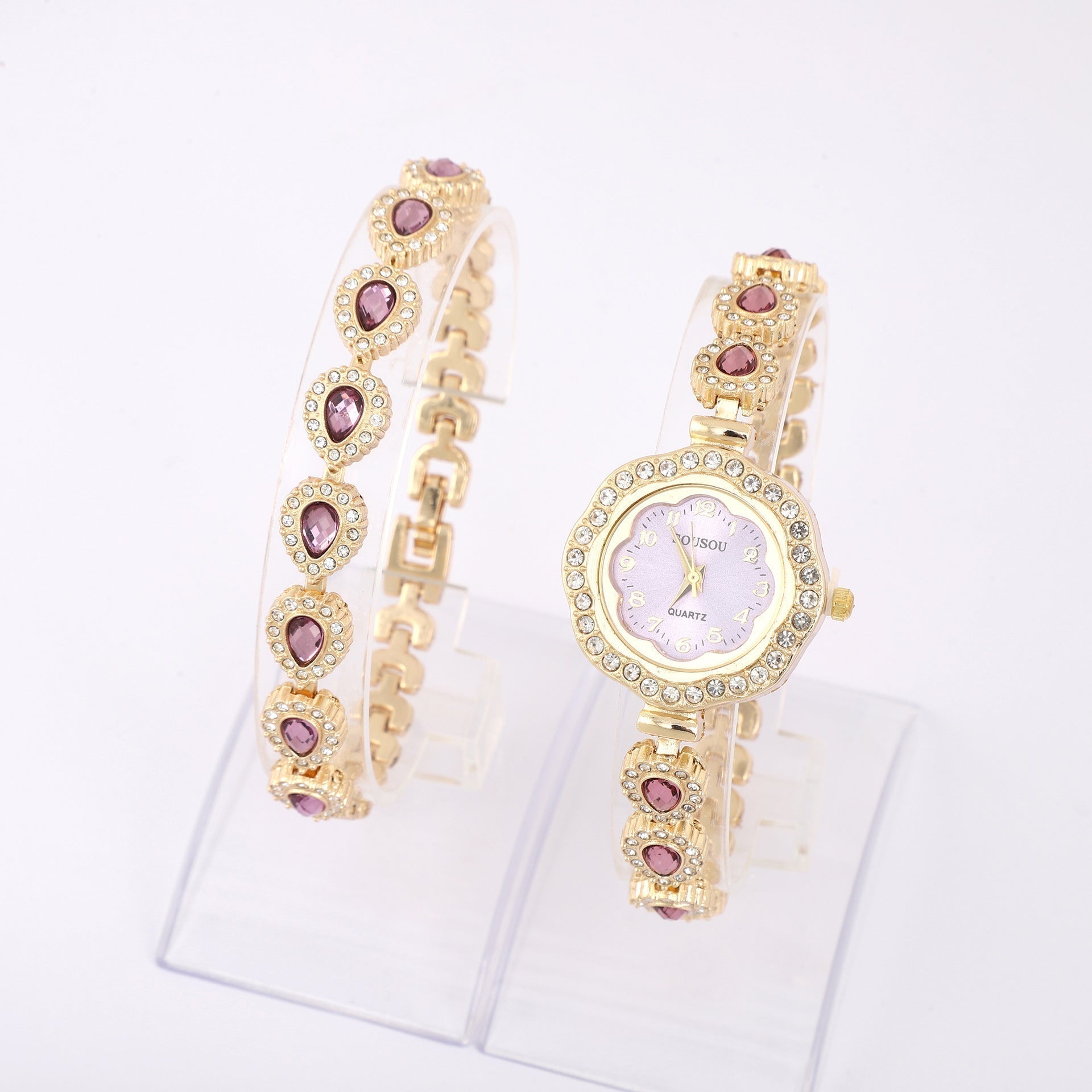 Elegant Women’s Quartz Watch – Luxury Floral Dial, Minimalist Design