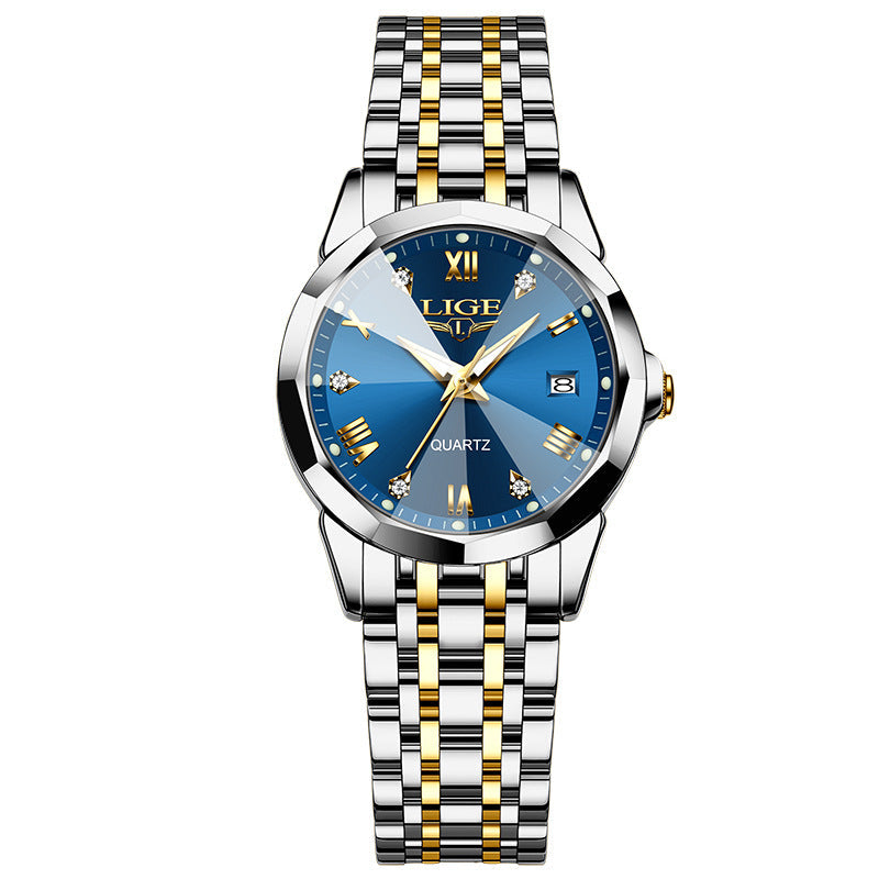Unisex Fashion Quartz Watch – Calendar Wristwatch with Luminous Dial