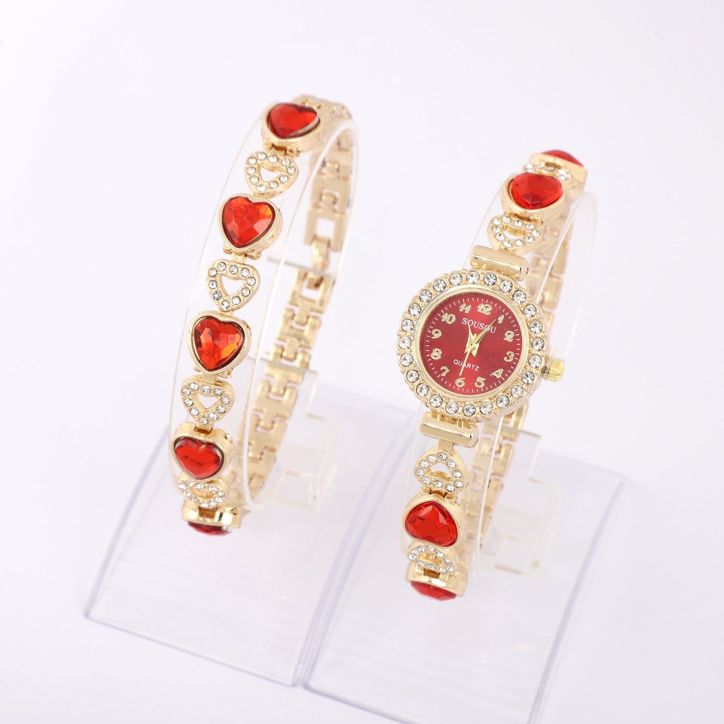 Luxury Women’s Quartz Watch – Elegant Diamond Bracelet Design