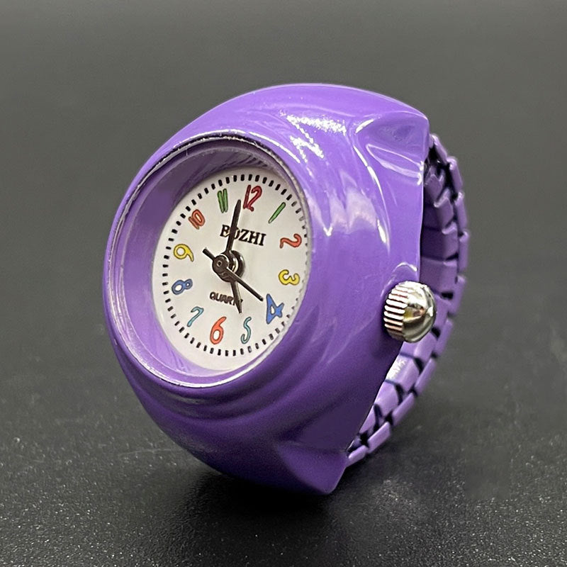 Trendy Ring Watch for Men & Women – Adjustable Quartz Finger Watch