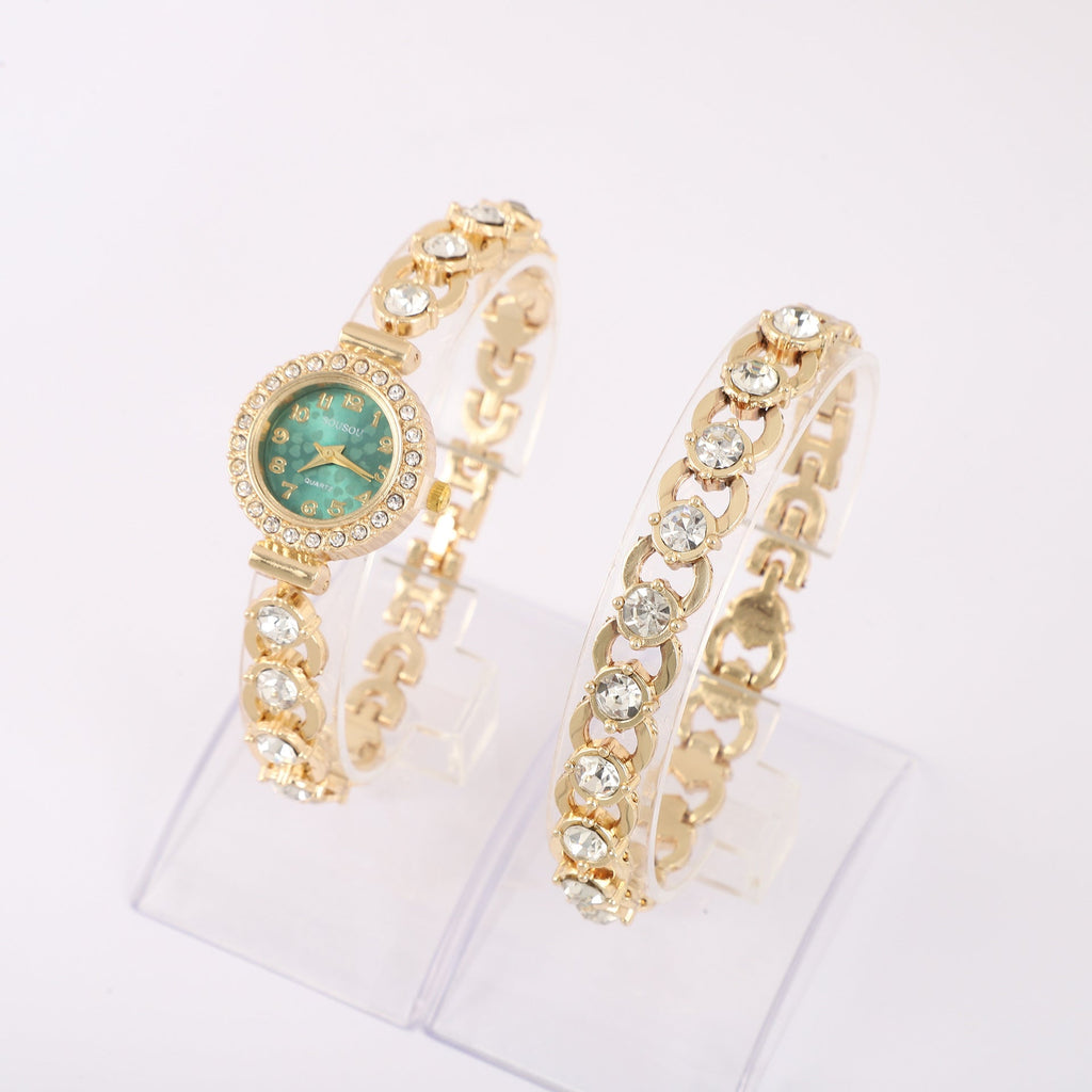 Luxury Women's Diamond Bracelet Watch – Elegant Quartz Watch