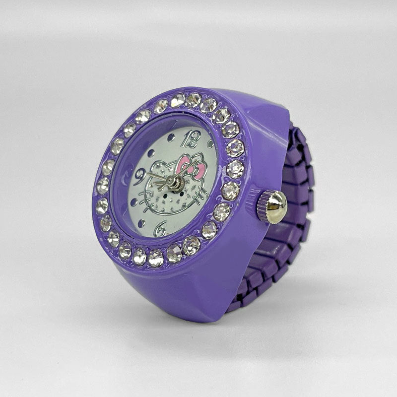 Women's Stylish Ring Watch – Quartz Finger Watch