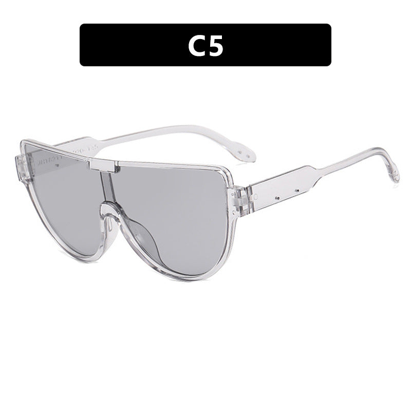 Women's Oversized Aviator Sunglasses – UV400 Protection, Fashion Street Style