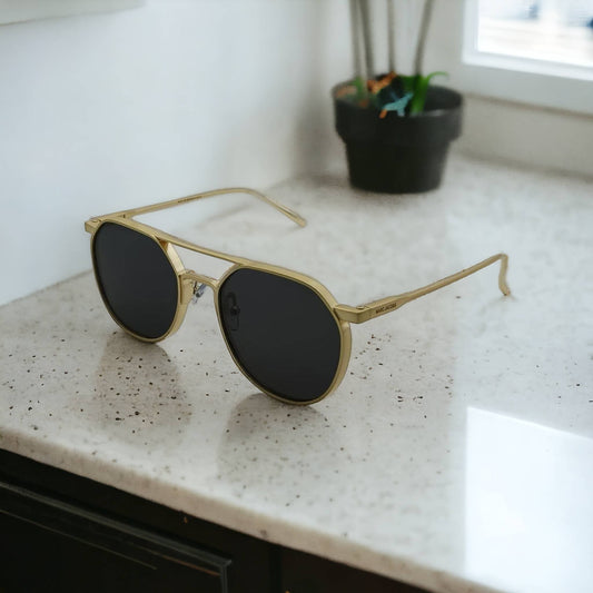 Stylish Alloy Frame Pilot Sunglasses For Unisex-SunglassesCraft