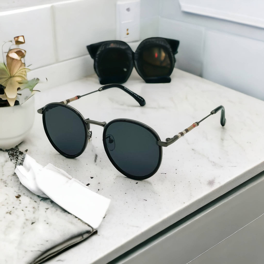 Round Oval Double Rim Retro Sunglasses For Unisex-SunglassesCraft