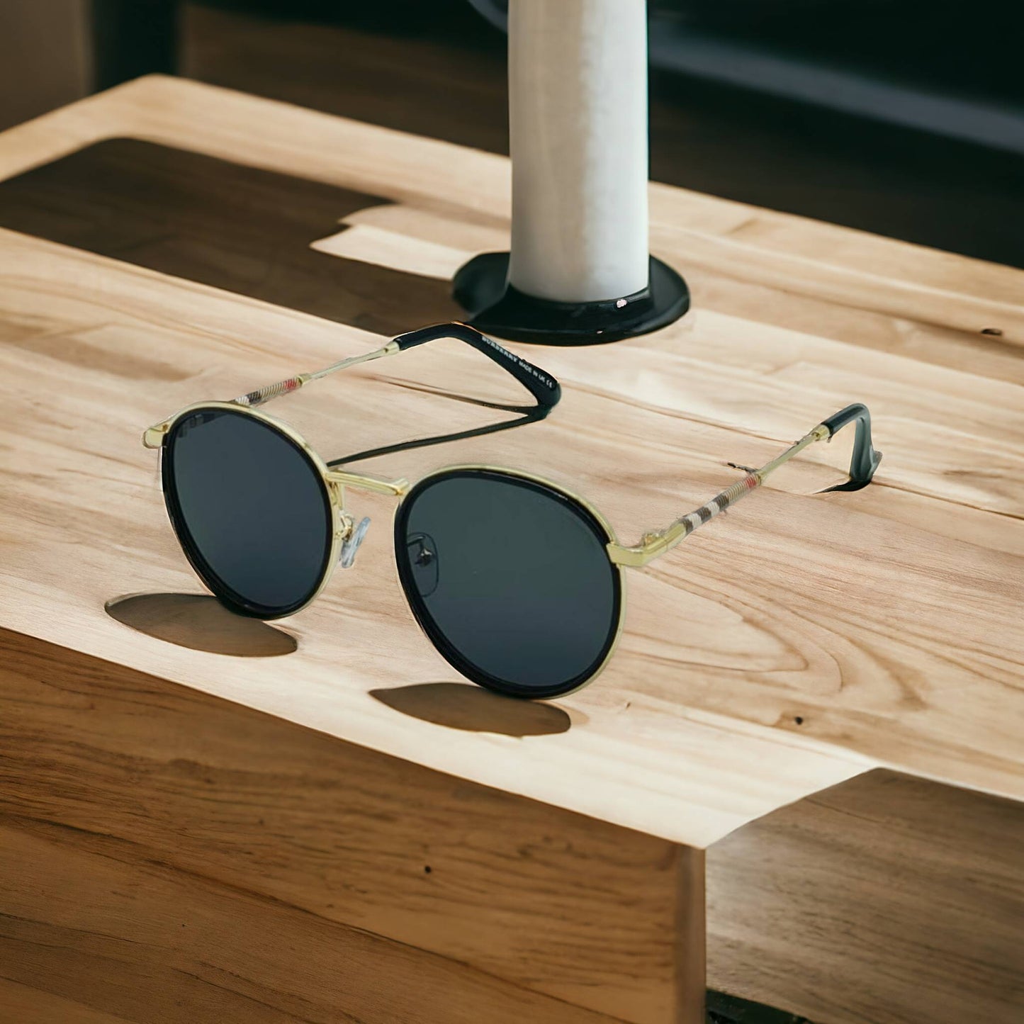 Round Oval Double Rim Retro Sunglasses For Unisex-SunglassesCraft