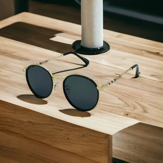 Round Oval Double Rim Retro Sunglasses For Unisex-SunglassesCraft