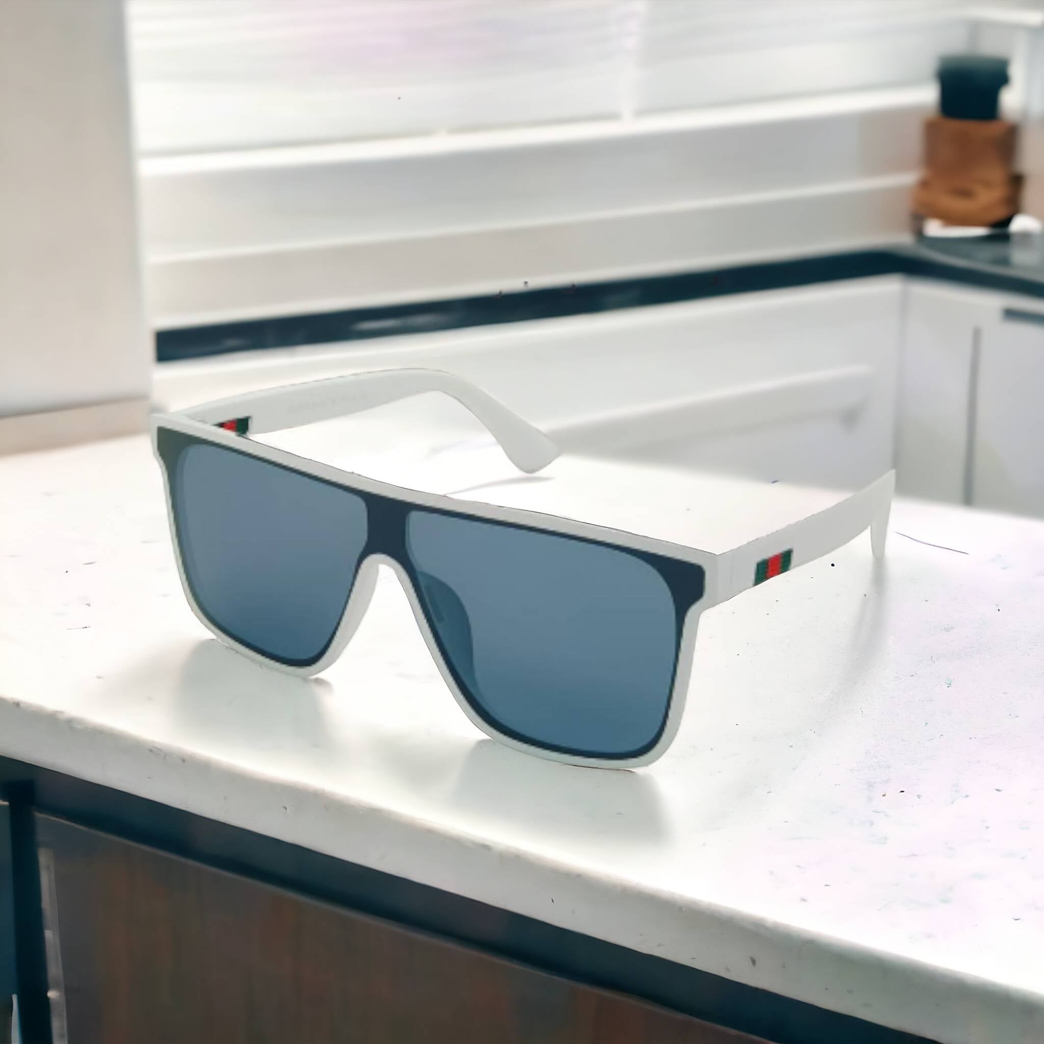 One Peace Flat Square Candy Sunglasses For Unisex-SunglassesCraft