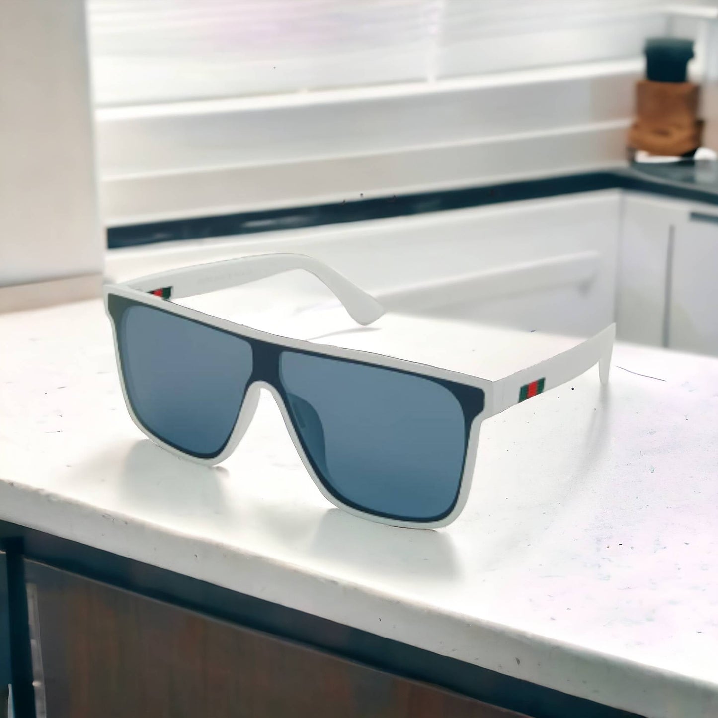 One Peace Flat Square Candy Sunglasses For Unisex-SunglassesCraft