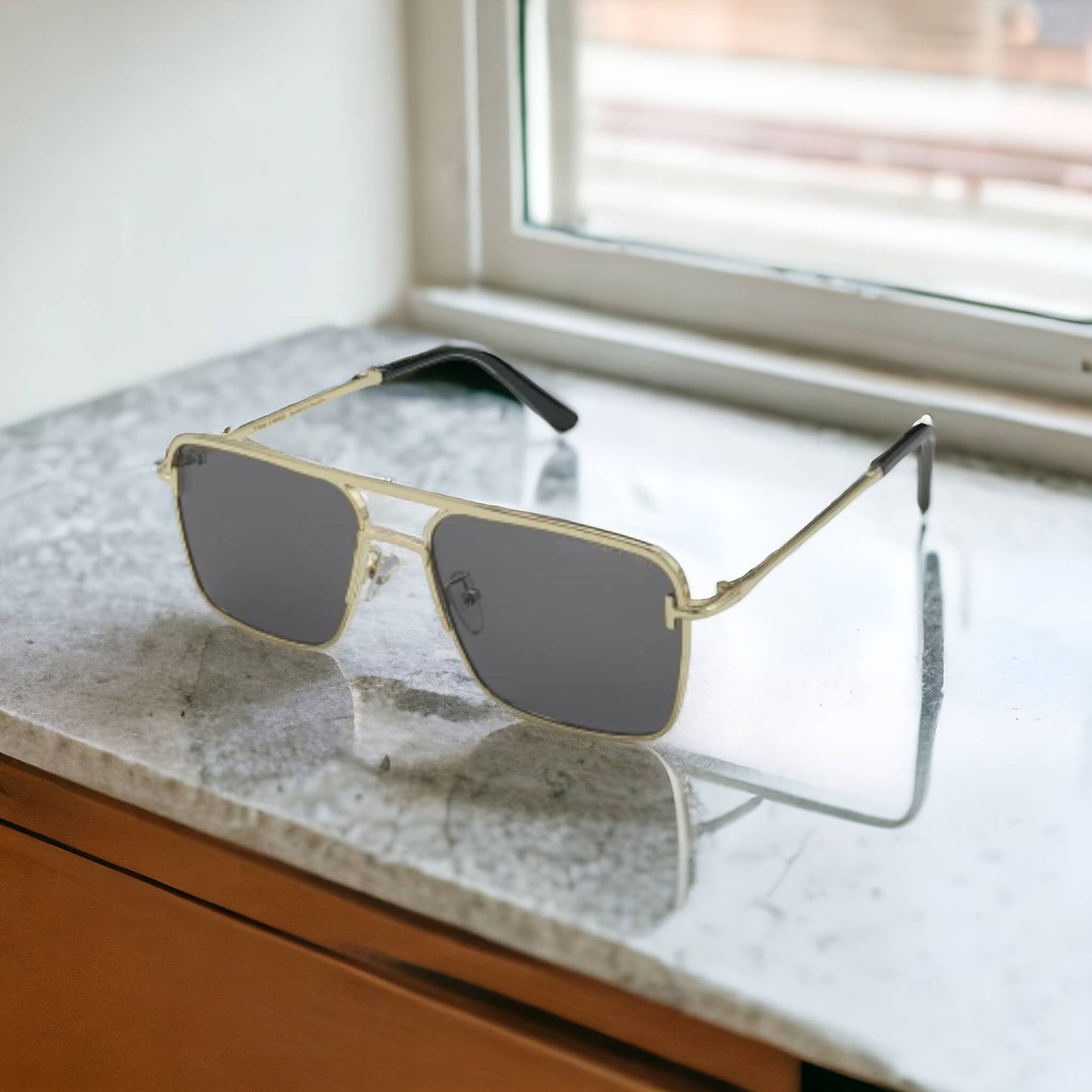 Classic Small Square Shape Vintage Korean Sunglasses For Unisex-SunglassesCraft