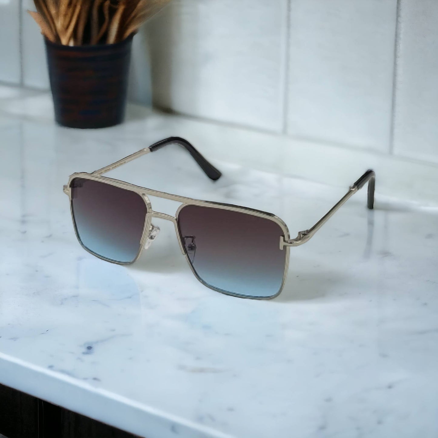 Classic Small Square Shape Vintage Korean Sunglasses For Unisex-SunglassesCraft