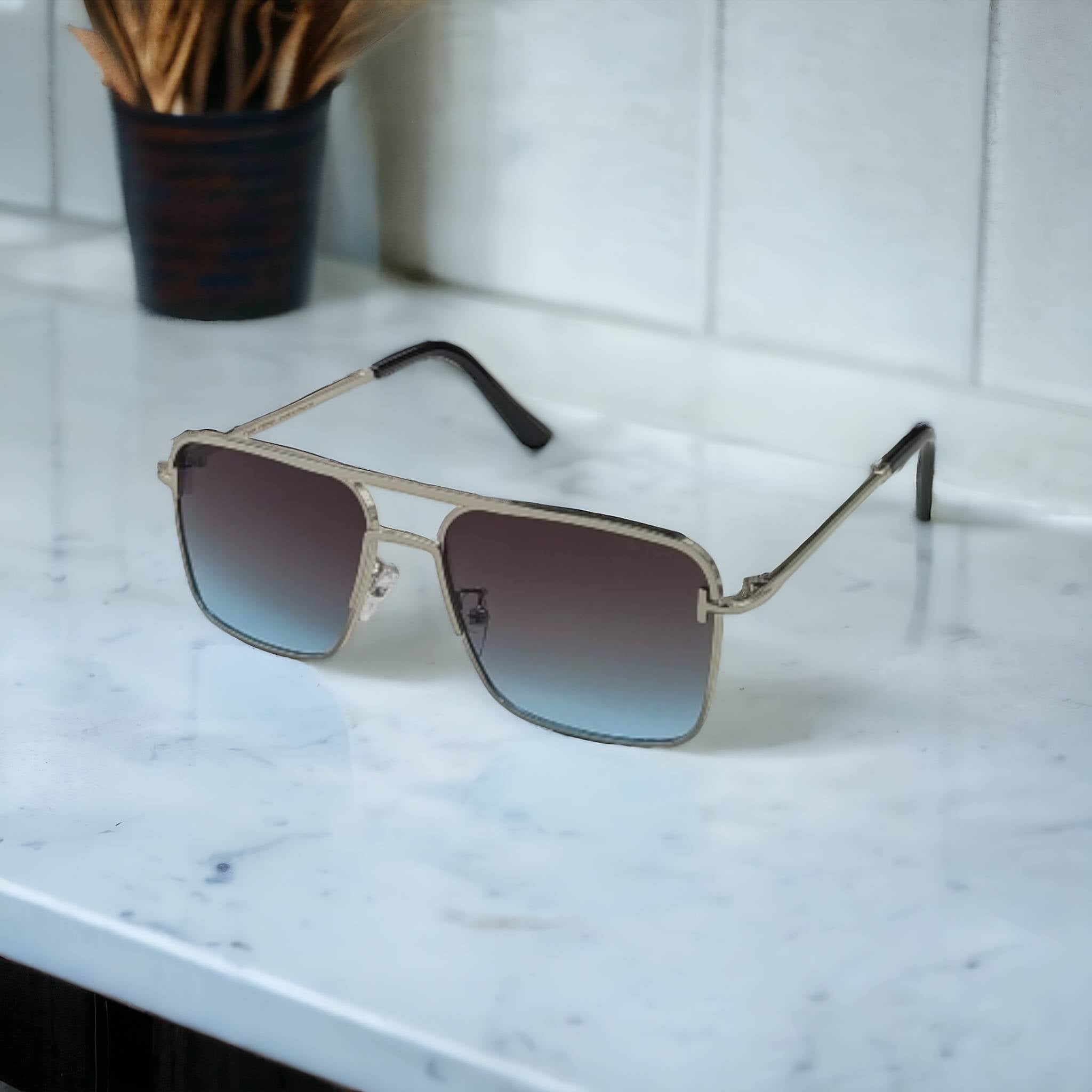 Classic Small Square Shape Vintage Korean Sunglasses For Unisex-SunglassesCraft