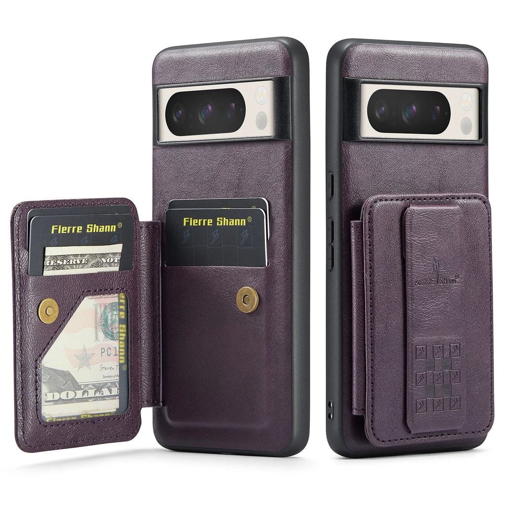Premium Google Pixel 8A Leather Wallet Case