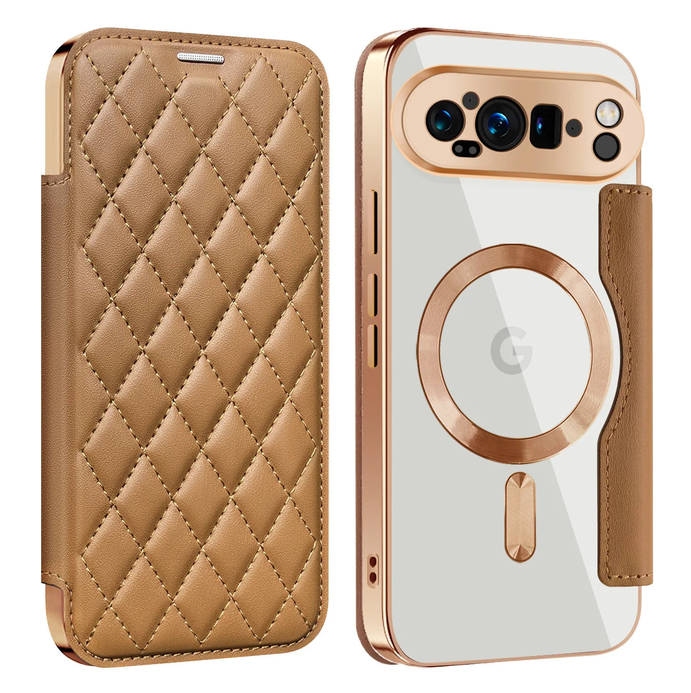 Elegant Leather Wallet Case with MagSafe