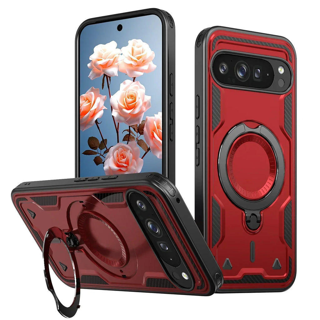 Magnetic Ring Case with 360° Grip
