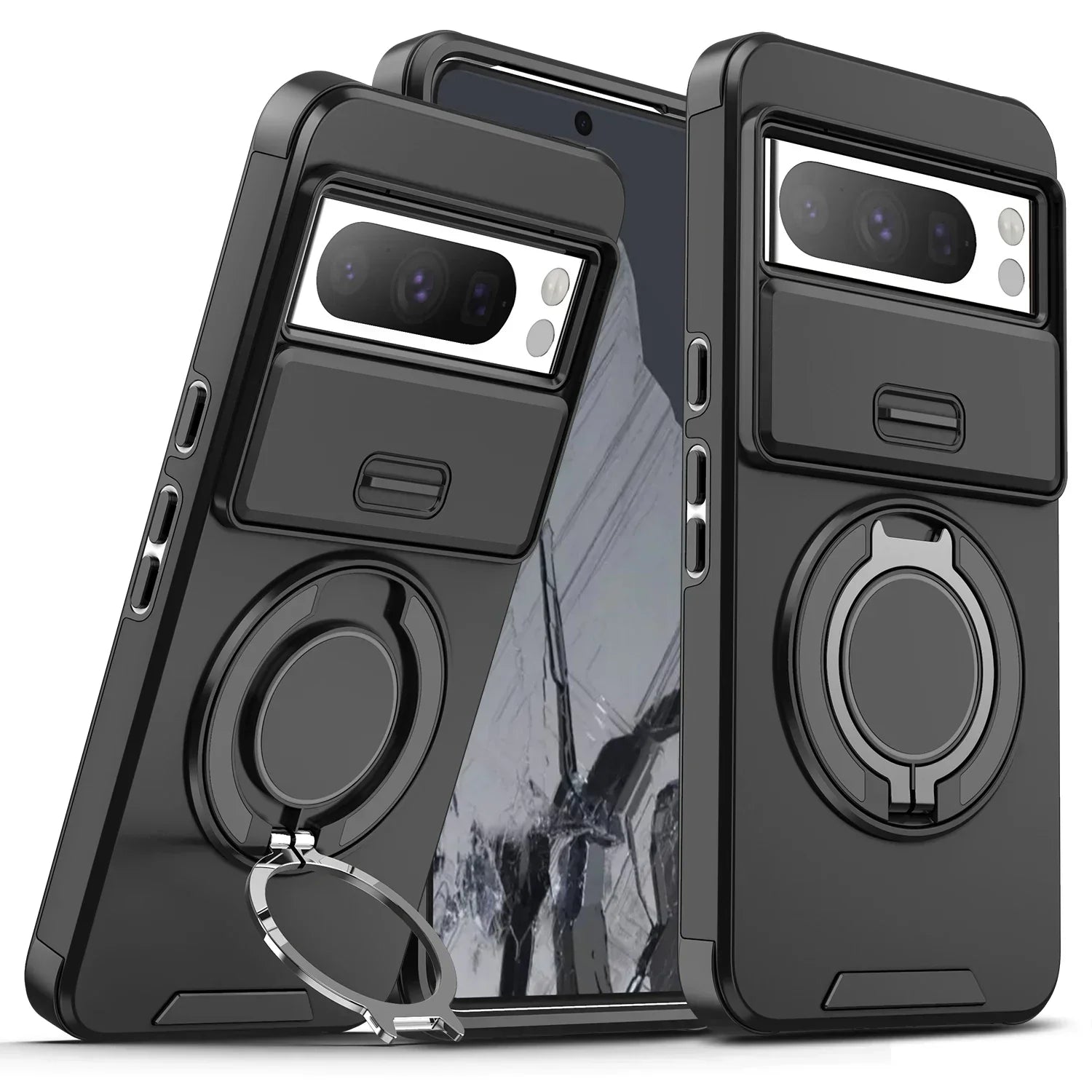 Magnetic Armor Case with Kickstand