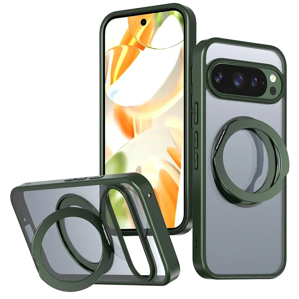 Clear Magnetic Ring Kickstand Case