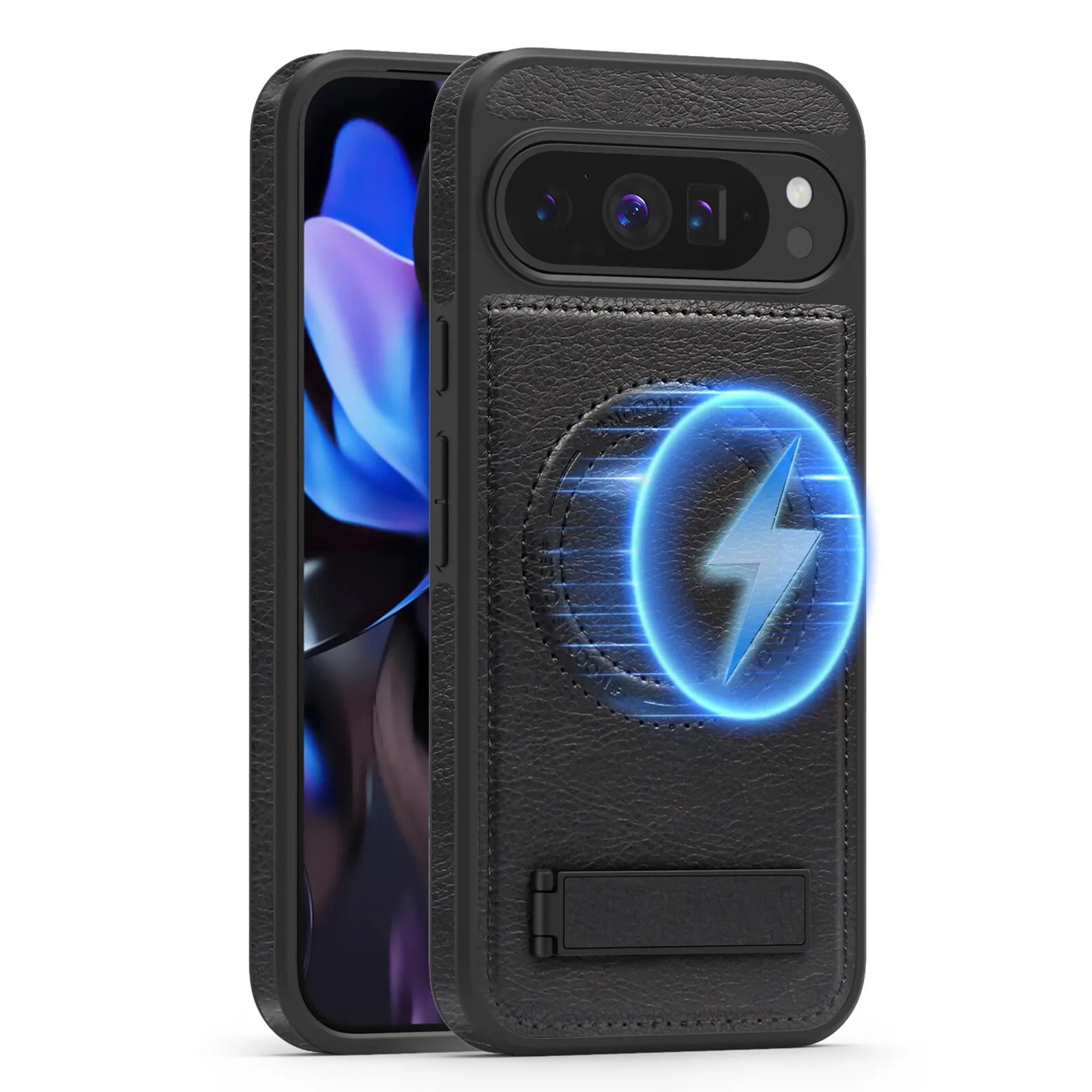 Premium Leather MagSafe Case with Kickstand for Google Pixel