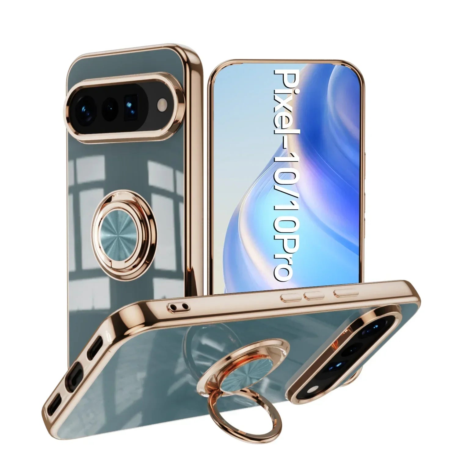 Luxury Ring Stand Case For Pixel