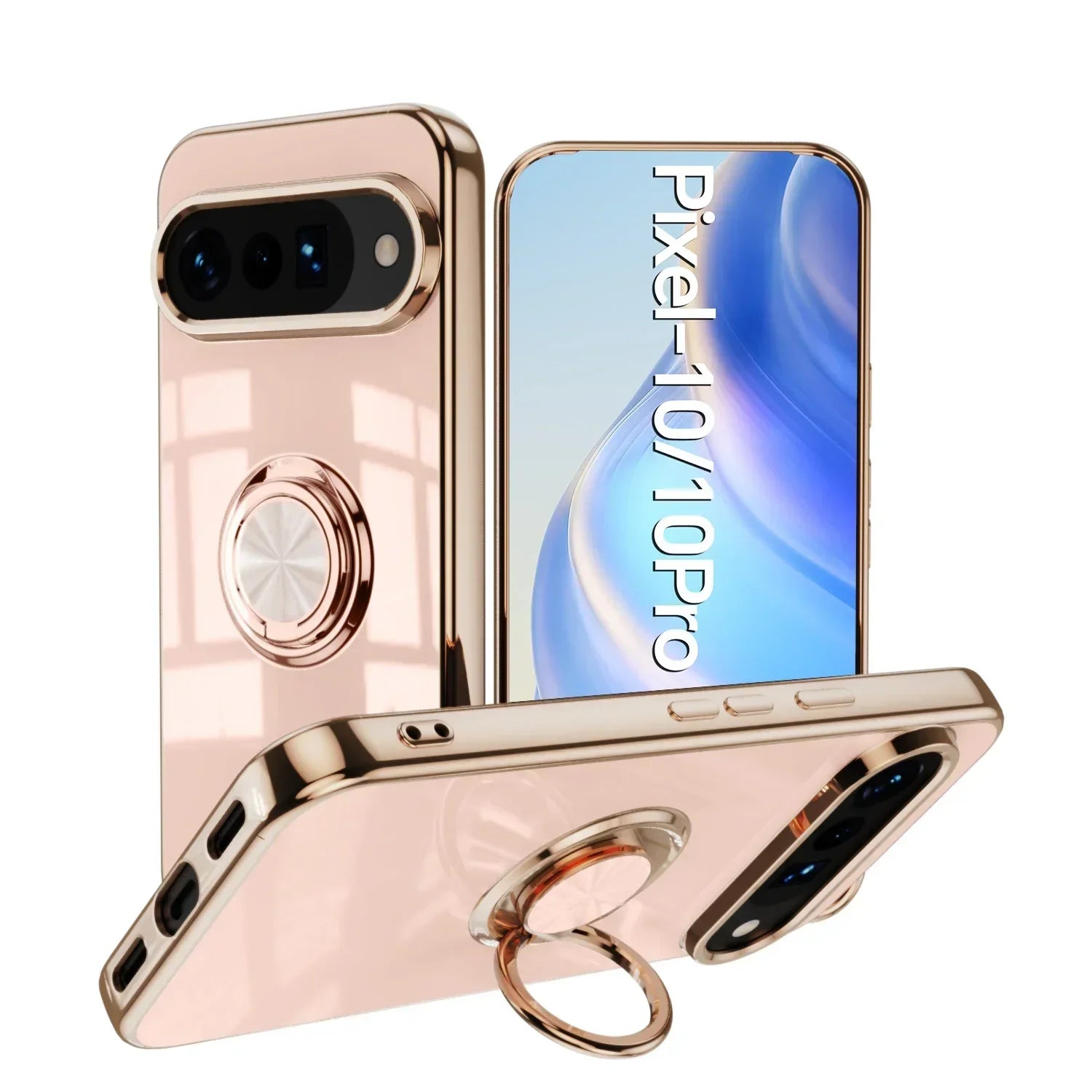 Luxury Ring Stand Case For Pixel