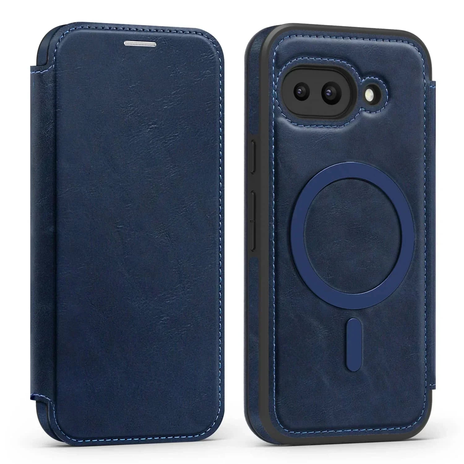 Magnetic Leather Case with Card Holder For Google Pixel Series