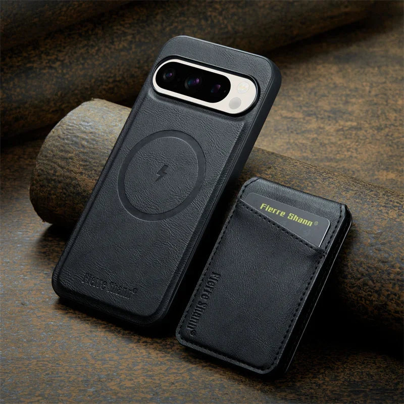 Magnetic Wallet Case with Stand For Pixel