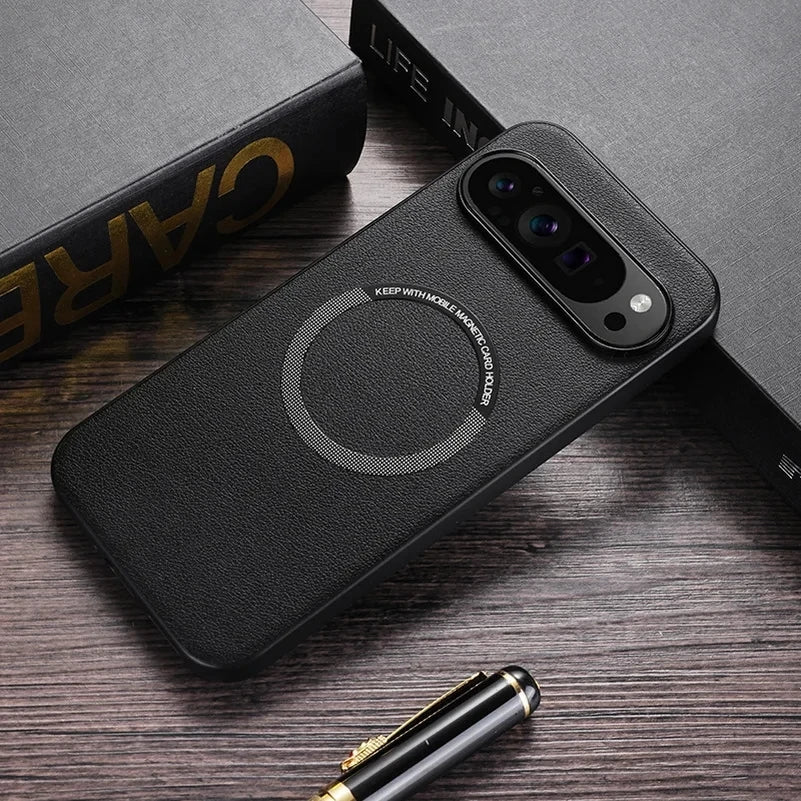Leather Magnetic Case For Google Pixel 8 Series