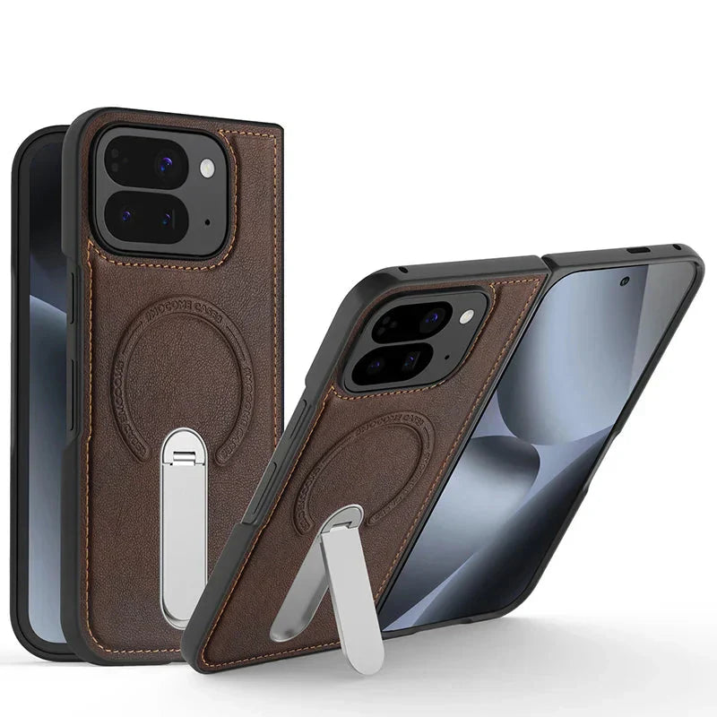 Magnetic Leather Case with Stand For Pixel Fold
