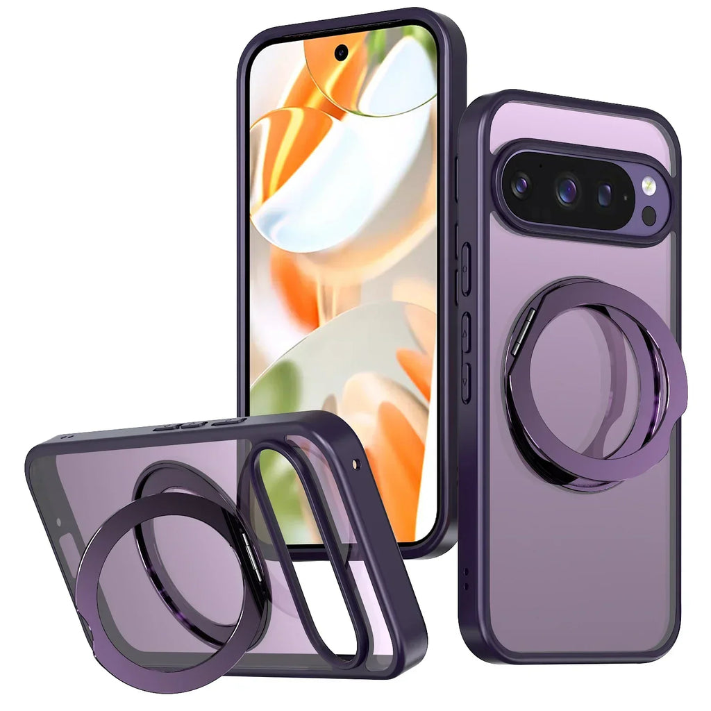 Clear Magnetic Ring Kickstand Case