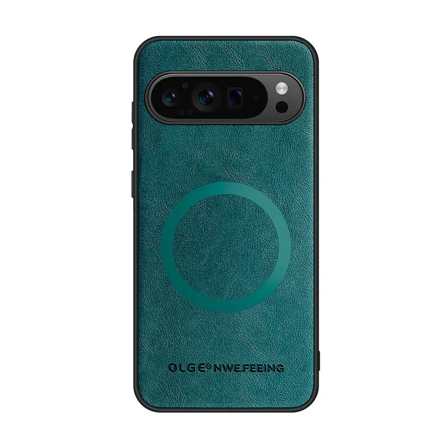 Anti-Fingerprint Leather Magnetic Case