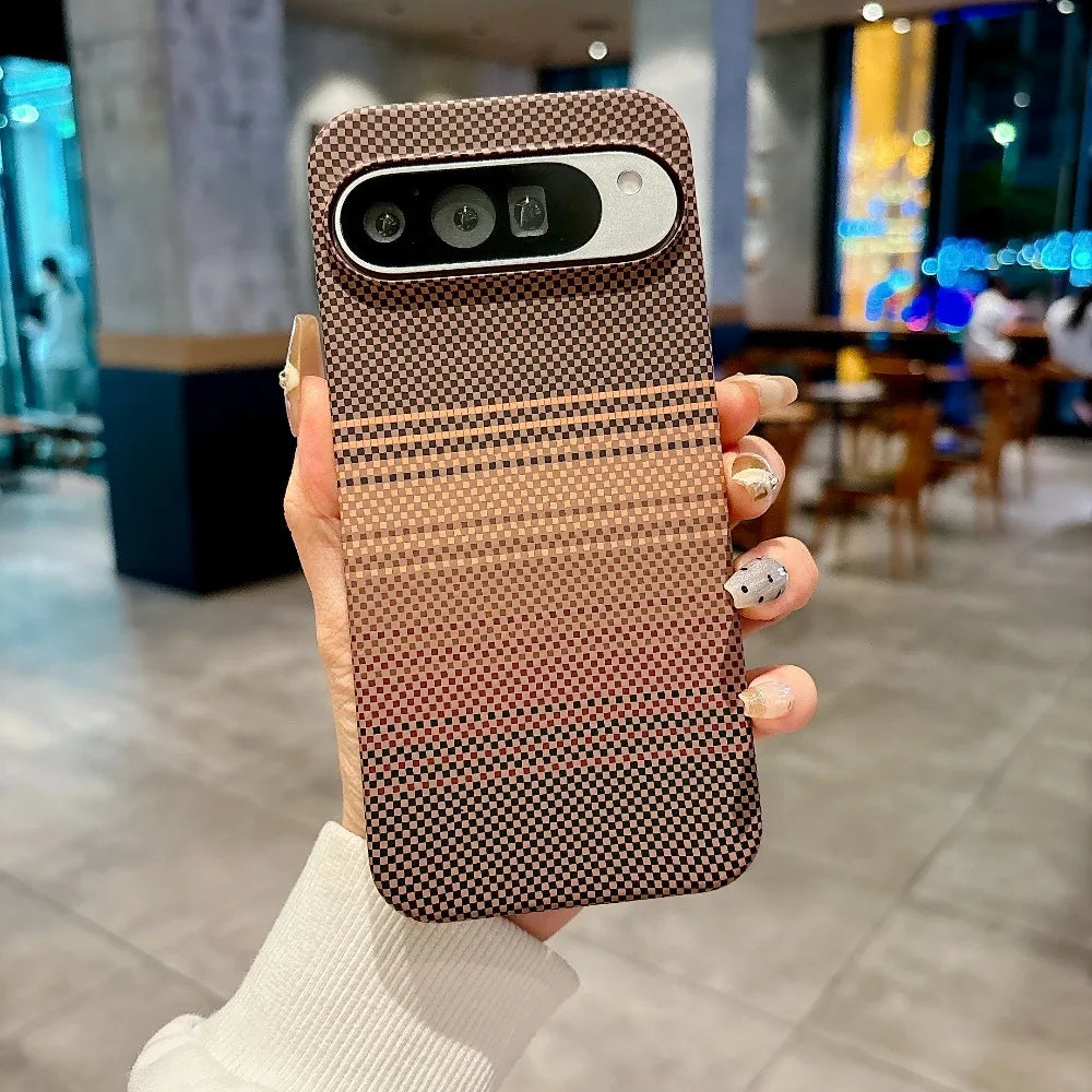 Carbon Fibre Texture Magnetic Case For Google Pixel
