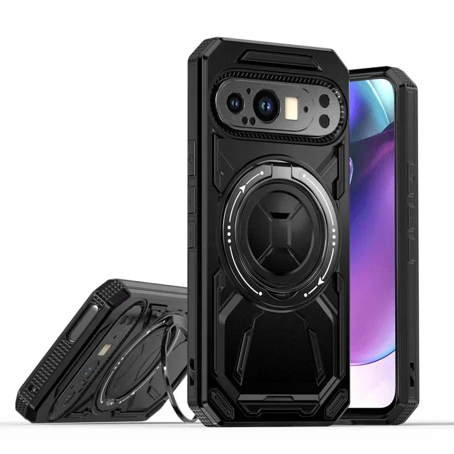 Magnetic Armor Case with Ring for Google Pixel Series