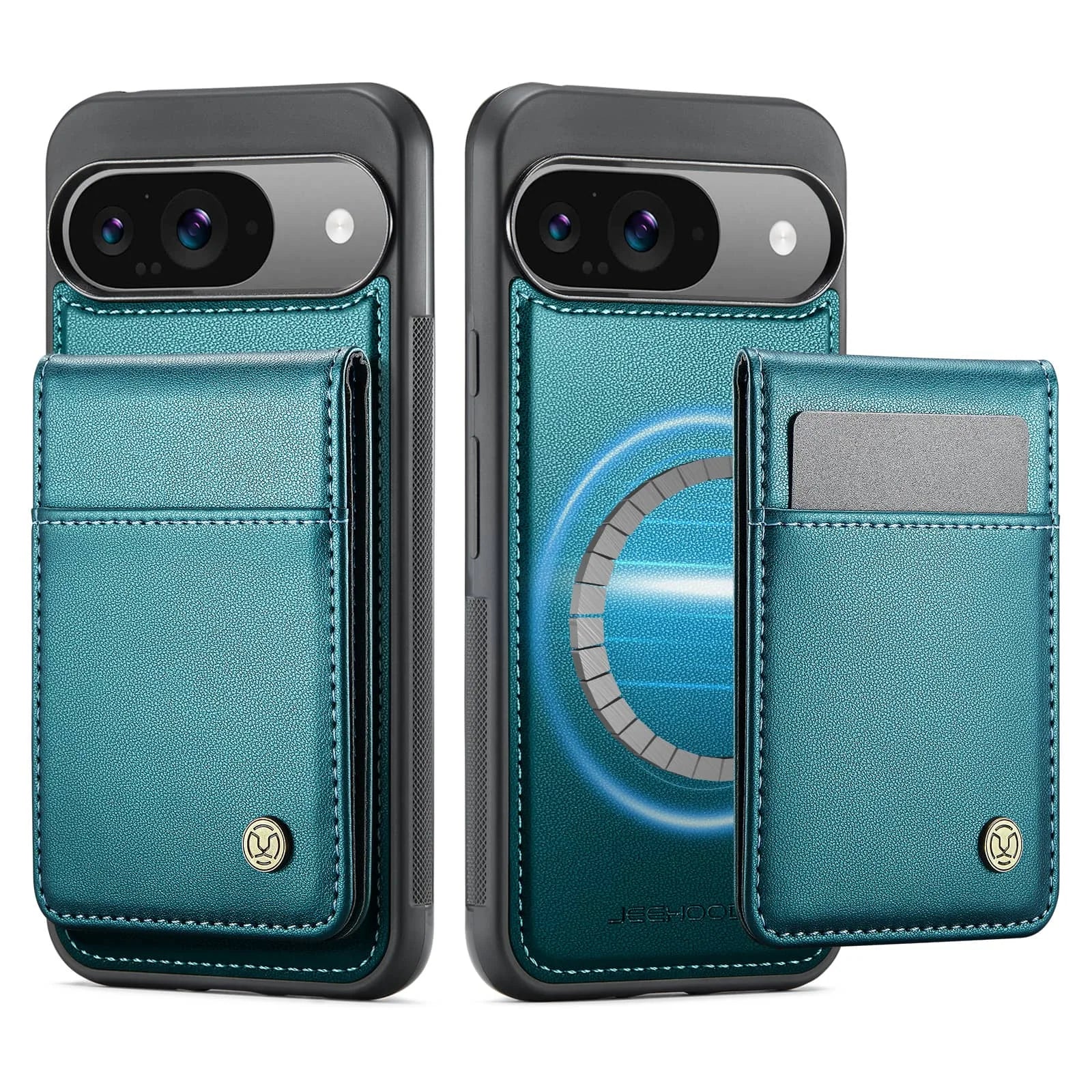 Leather Case with Card Holder For Google Pixel 9 Series