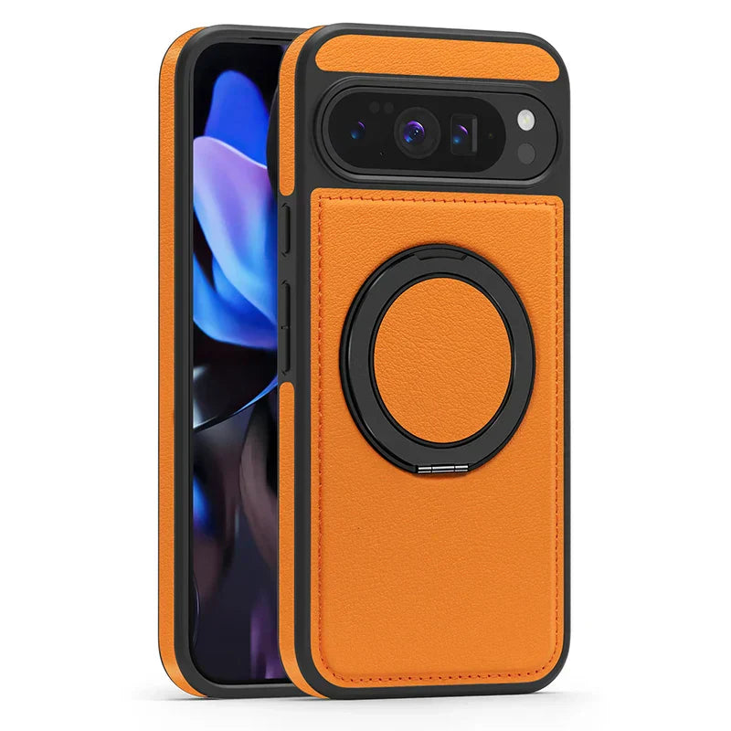 Leather Ring Case with Stand For Pixel