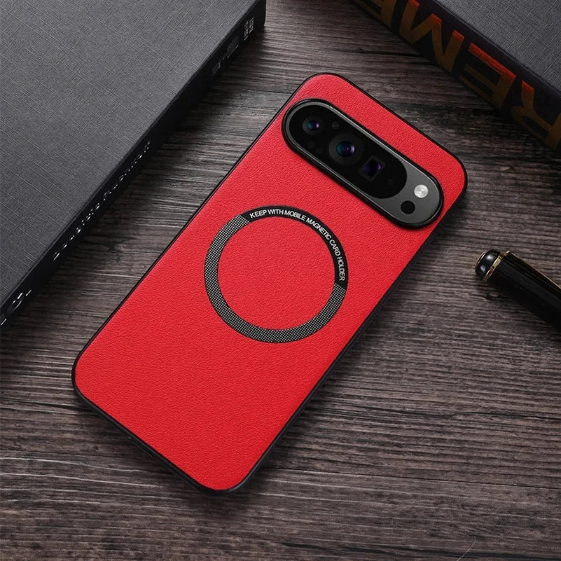 Leather Magnetic Case For Google Pixel 8 Series