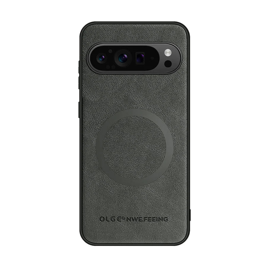 Anti-Fingerprint Leather Magnetic Case