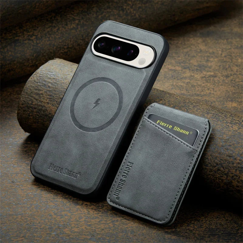 Magnetic Wallet Case with Stand For Pixel