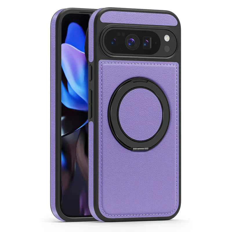 Leather Ring Case with Stand For Pixel