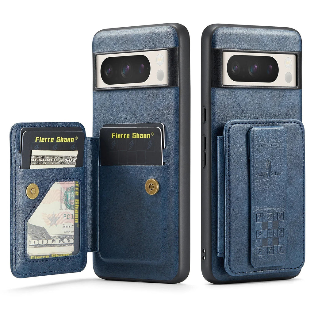 Premium Google Pixel 8A Leather Wallet Case