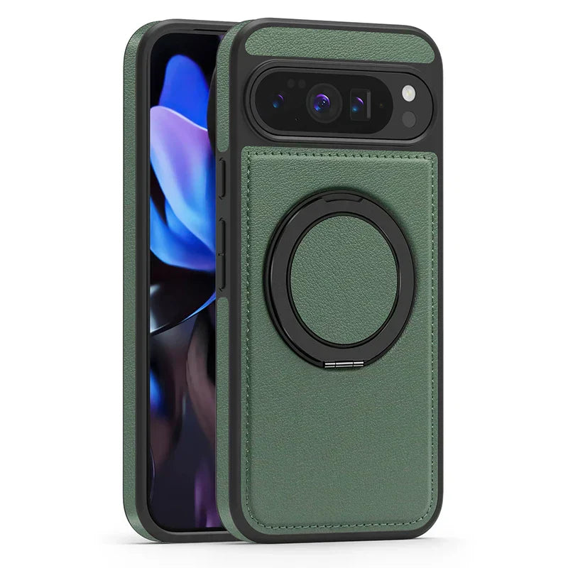 Leather Ring Case with Stand For Pixel