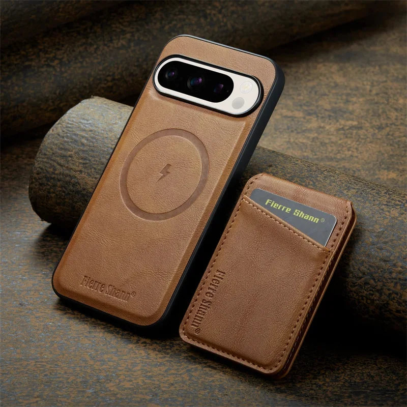Magnetic Wallet Case with Stand For Pixel