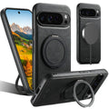 Leather Magnetic Ring Stand Case