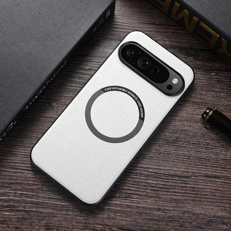 Leather Magnetic Case For Google Pixel 8 Series