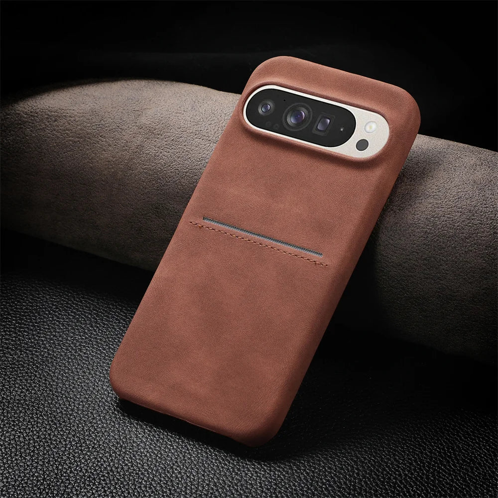Leather Case with Card Slot For Google Pixel Series