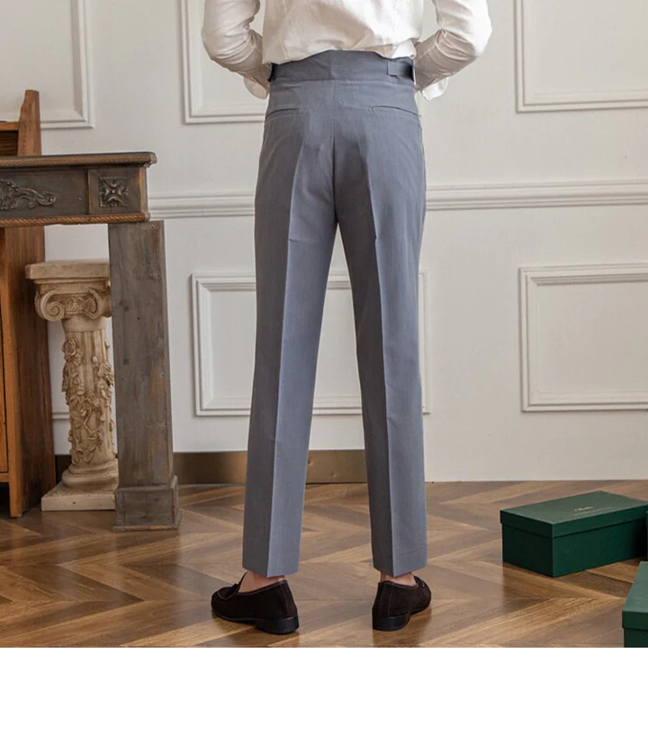 STONE GREY CLASSIC BUCKLE GURKHA PANTS BY ATIIRE