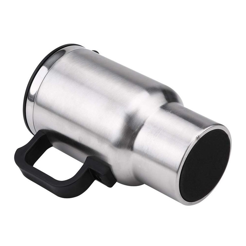 '-12V Car Charging Electric Kettle Mug (Silver)