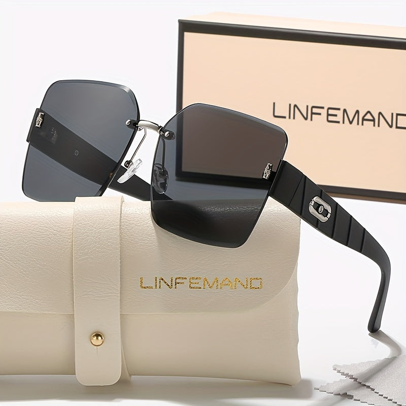 Oversized Gradient Fashion Glasses – Stylish & Versatile Eyewear