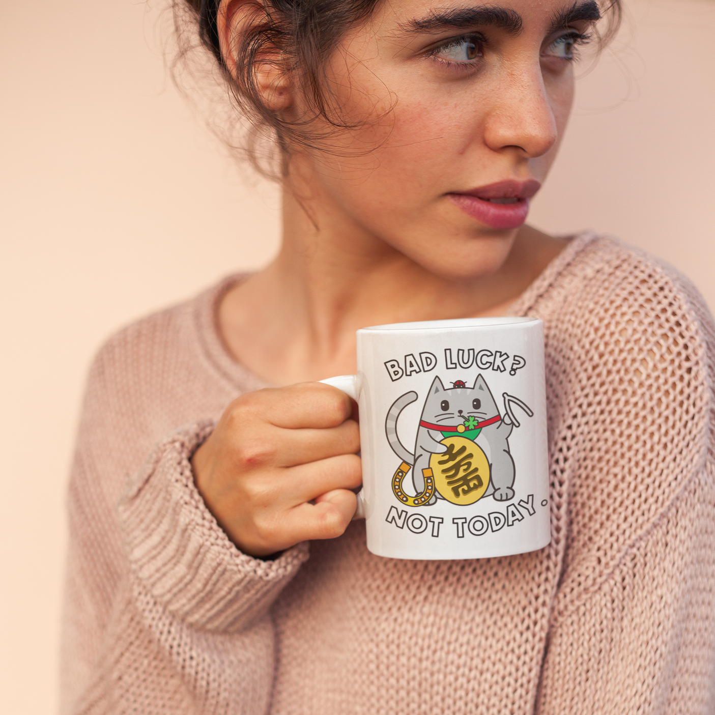 Maneki Neko Milton the Cat Mug