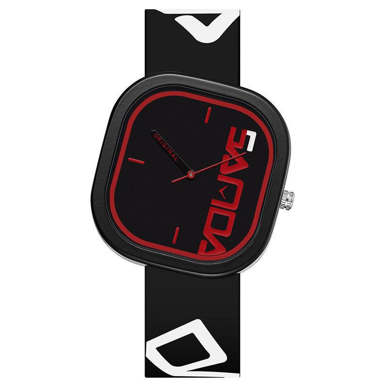 Sanda Silicone Square Fashion Trend Waterproof Watch