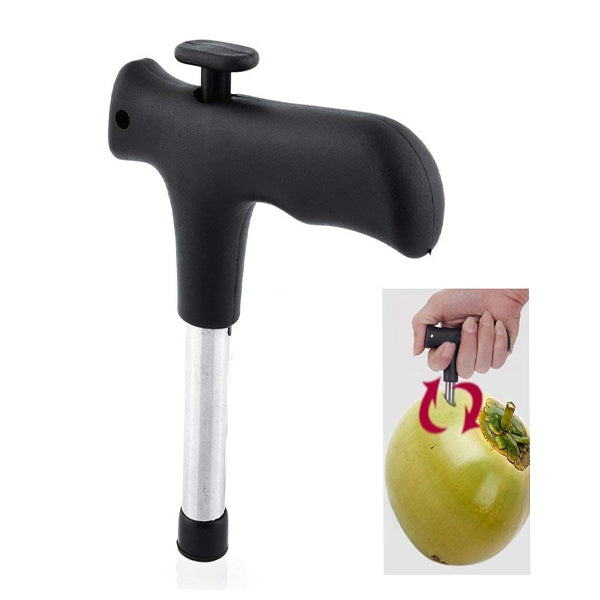 Premium Quality Stainless Steel Coconut Opener Tool/Driller with Comfortable Grip
